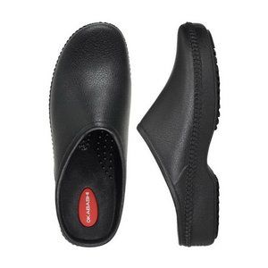 OKABASHI | Black Vegan Gardenia Clogs M/L 8 9